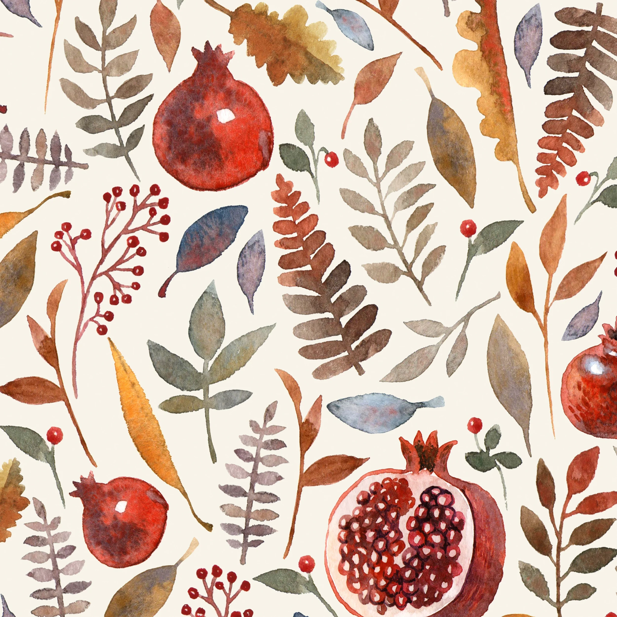 Napkins 3-ply 33x33cm Pomegranate
