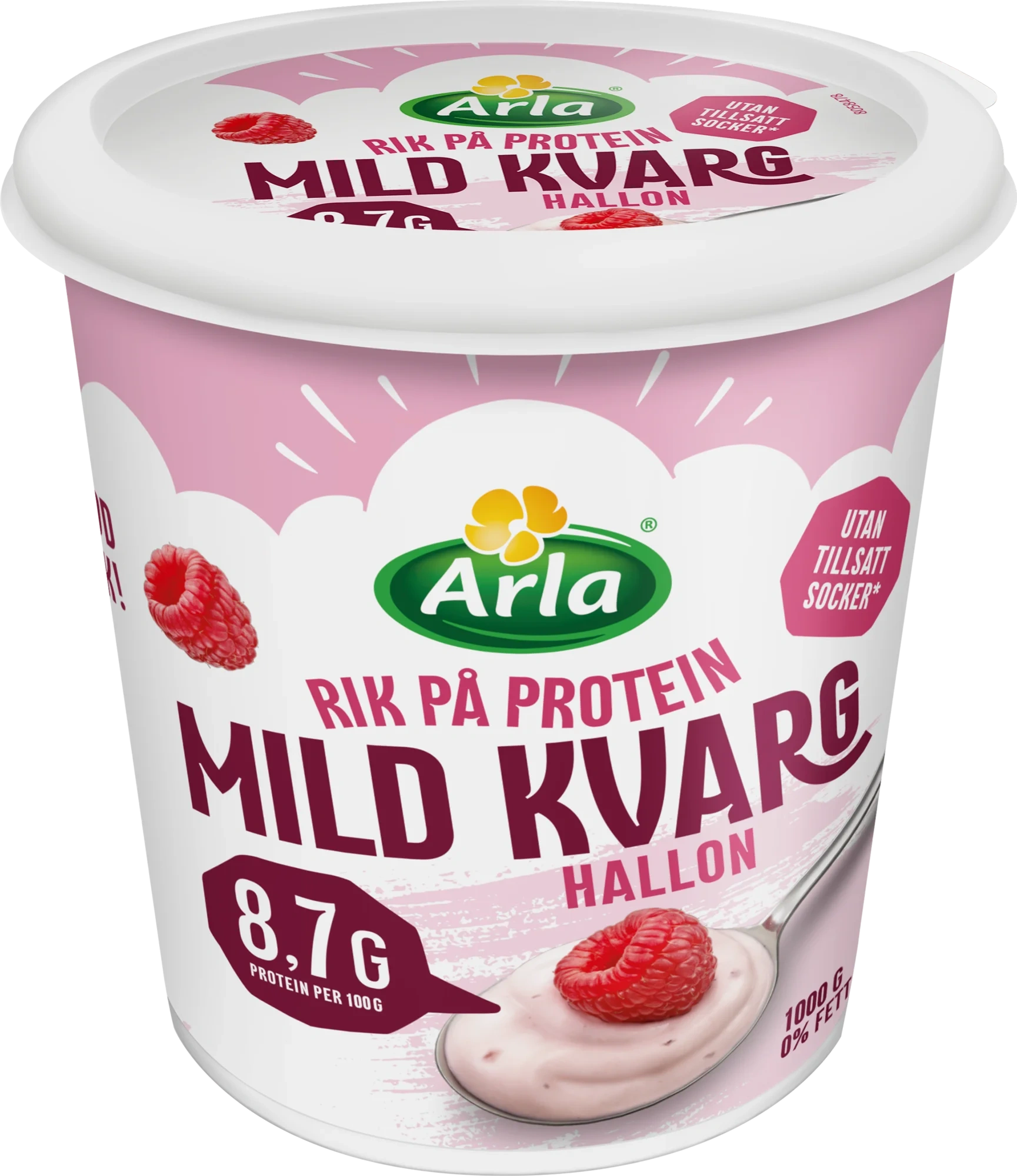 Mild kvarg hallon