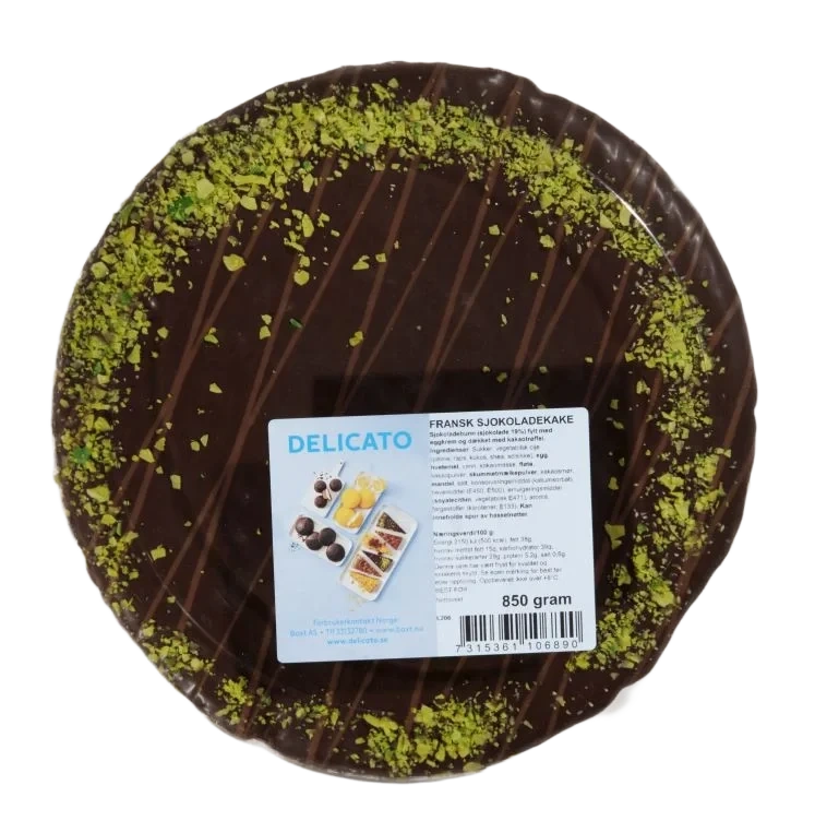 Sjokoladekake Fransk 850g Delicato