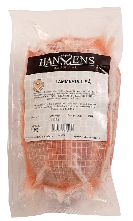 Lammerull Rå Kokeklar Fr Hanssens