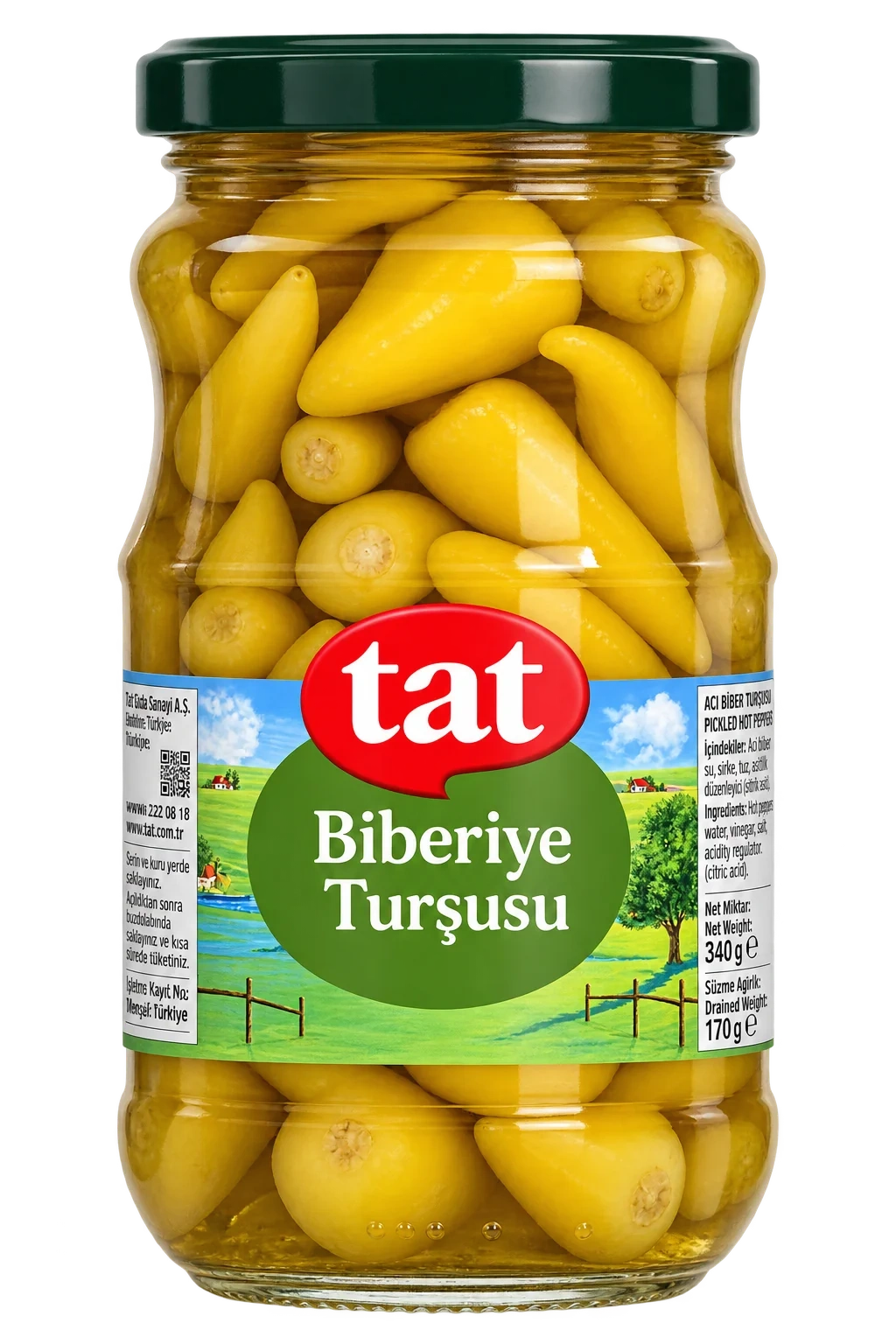 Tat Hot Baby Peppers 330g