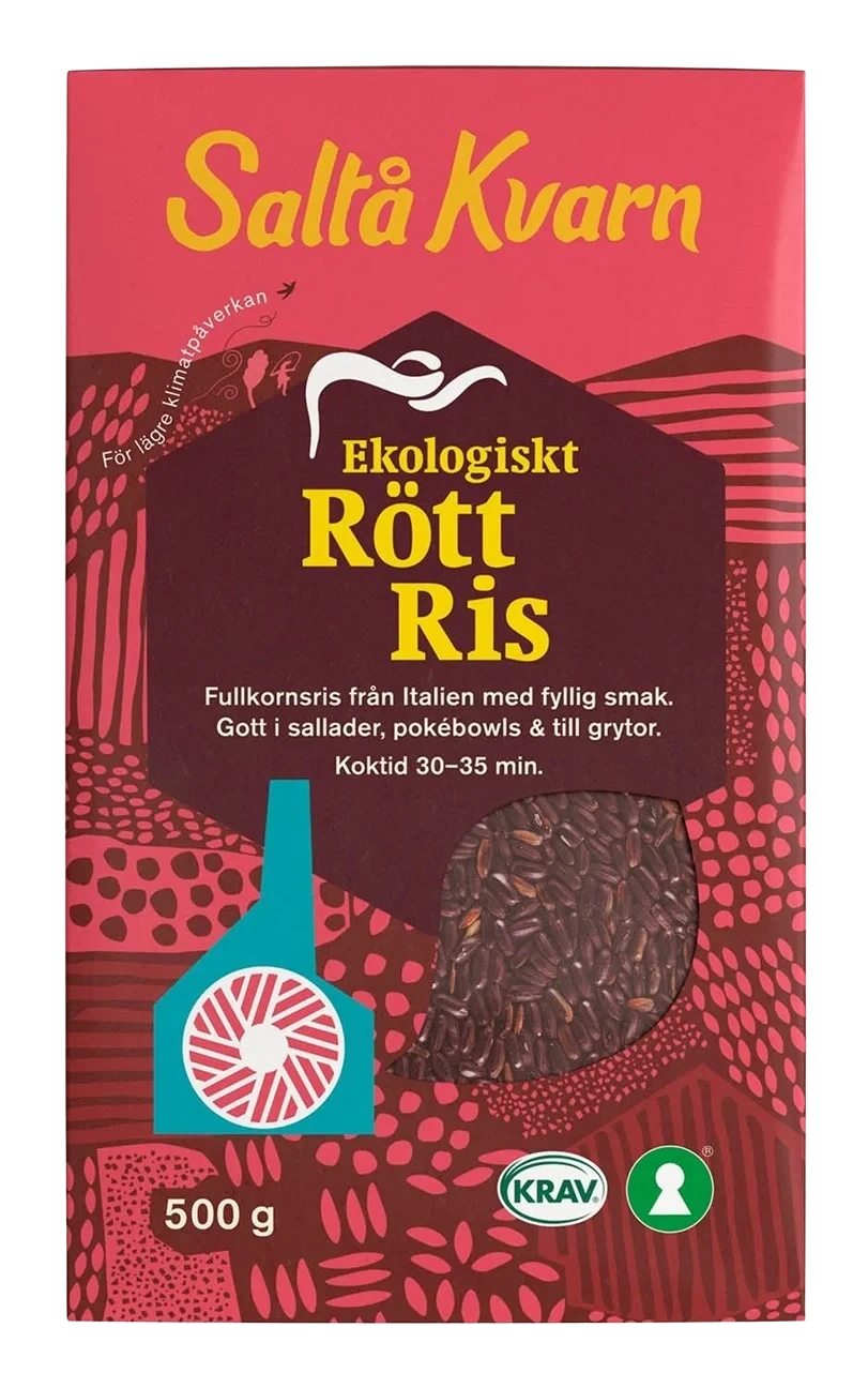 Saltå Kvarn Rød Ris Øko 500g