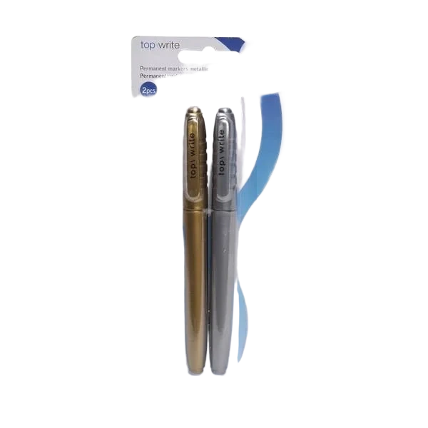 Metalliske Tusjer - 2pk