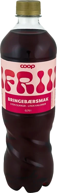 Leskedrikk frii m/bringebærsmak u/sukker   0,75l