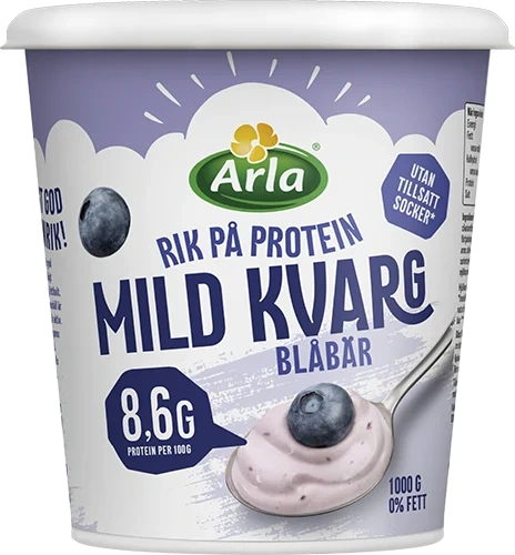 Mild kvarg blåbär
