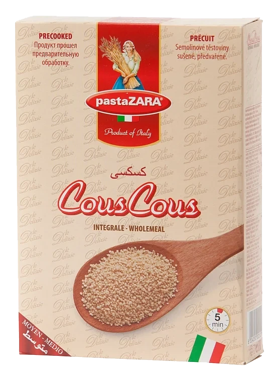 Cous Cous Fullkorn Intergrale 500g Pasta Zara