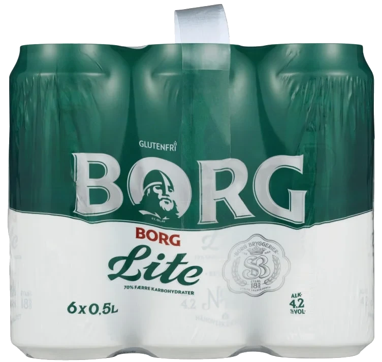 Borg Pilsner Lite 0,5lx6 boks