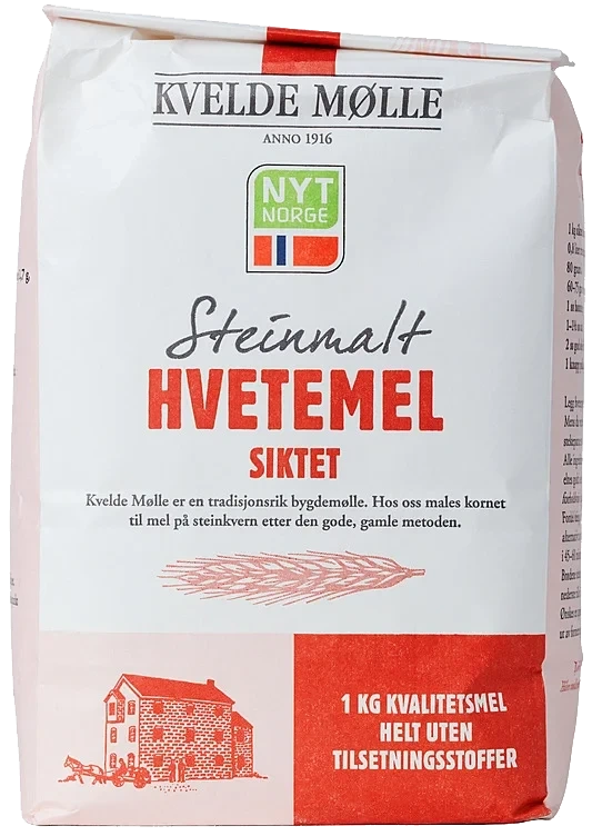 Hvetemel steinmalt  1kg