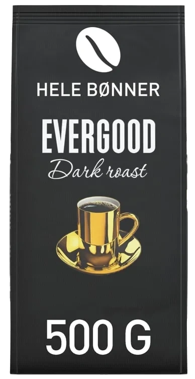 Evergood Dark Roast Hele Bønner 500g
