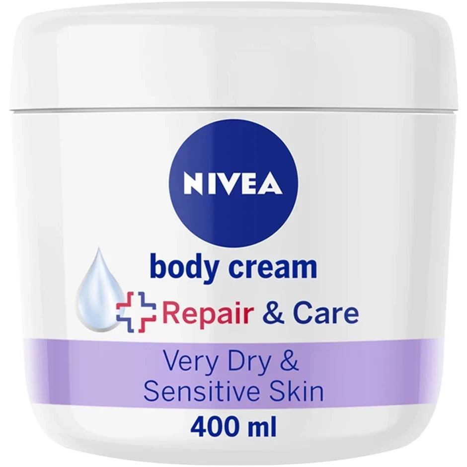Nivea Repair & Care Fragrance Free Body Cream, 400ml