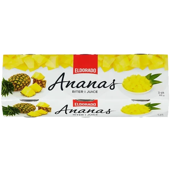 Ananas I Biter 227g  3pk Eldorado