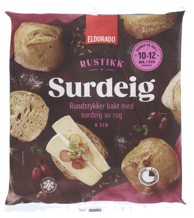 Rundstykker m/surdeig Av Rug 420g