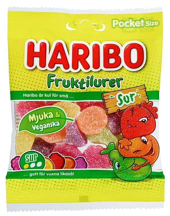 Fruktilurer Sur 75g Haribo