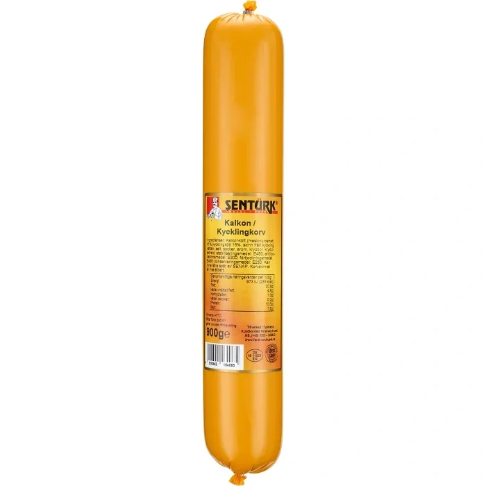 Kalkon Kycklingkorv 900g Sentürk