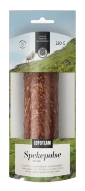 Lofotlam spekepølse  220g