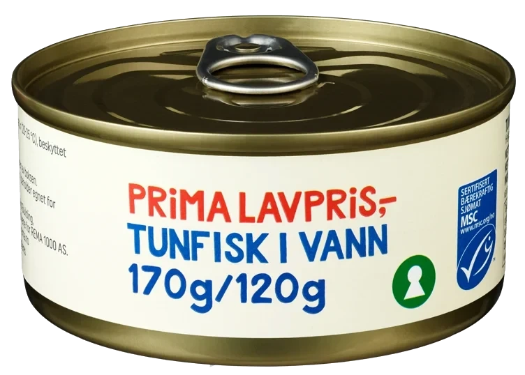 Tunfisk i vann msc   170g