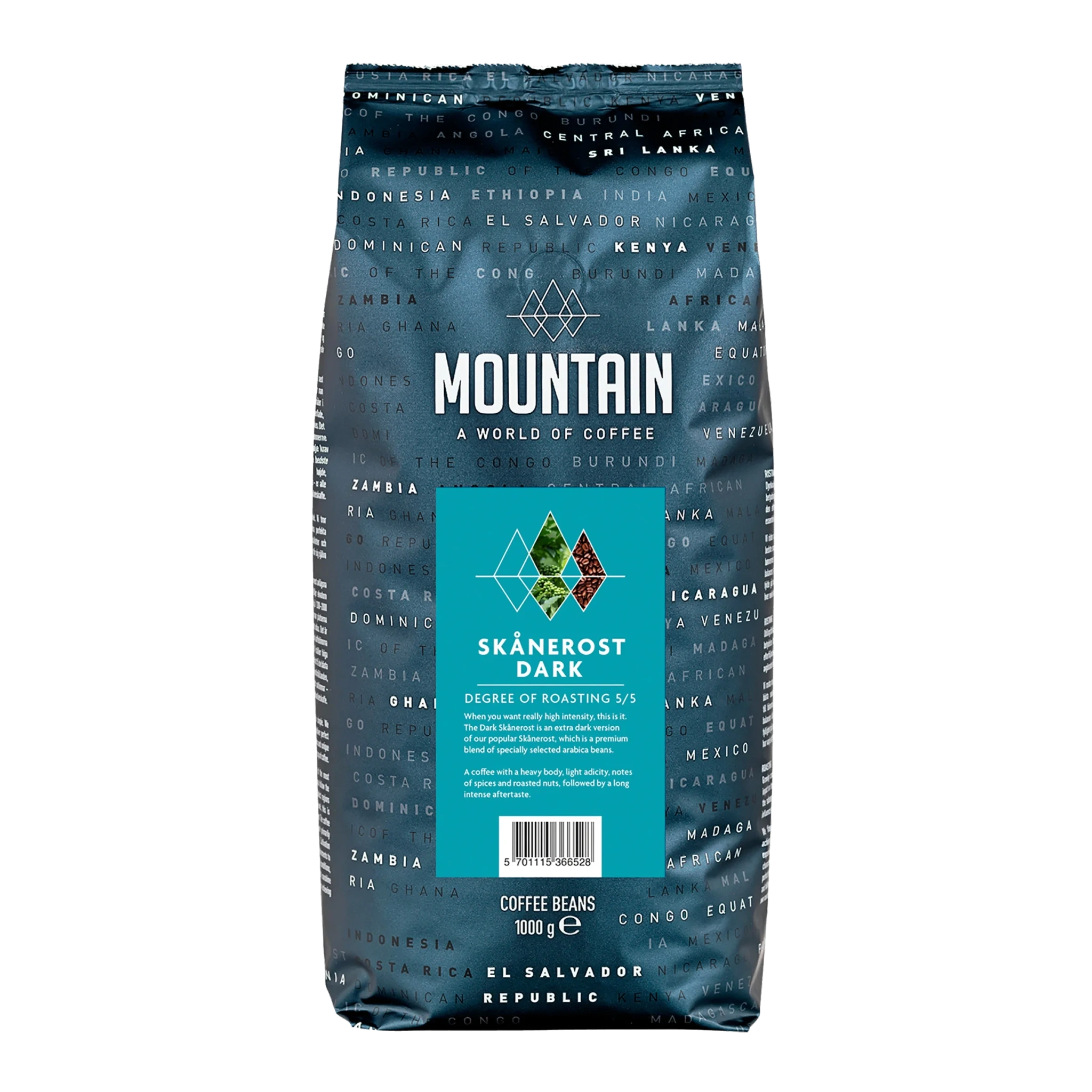 Kaffe Hela Bönor Skånerost Dark