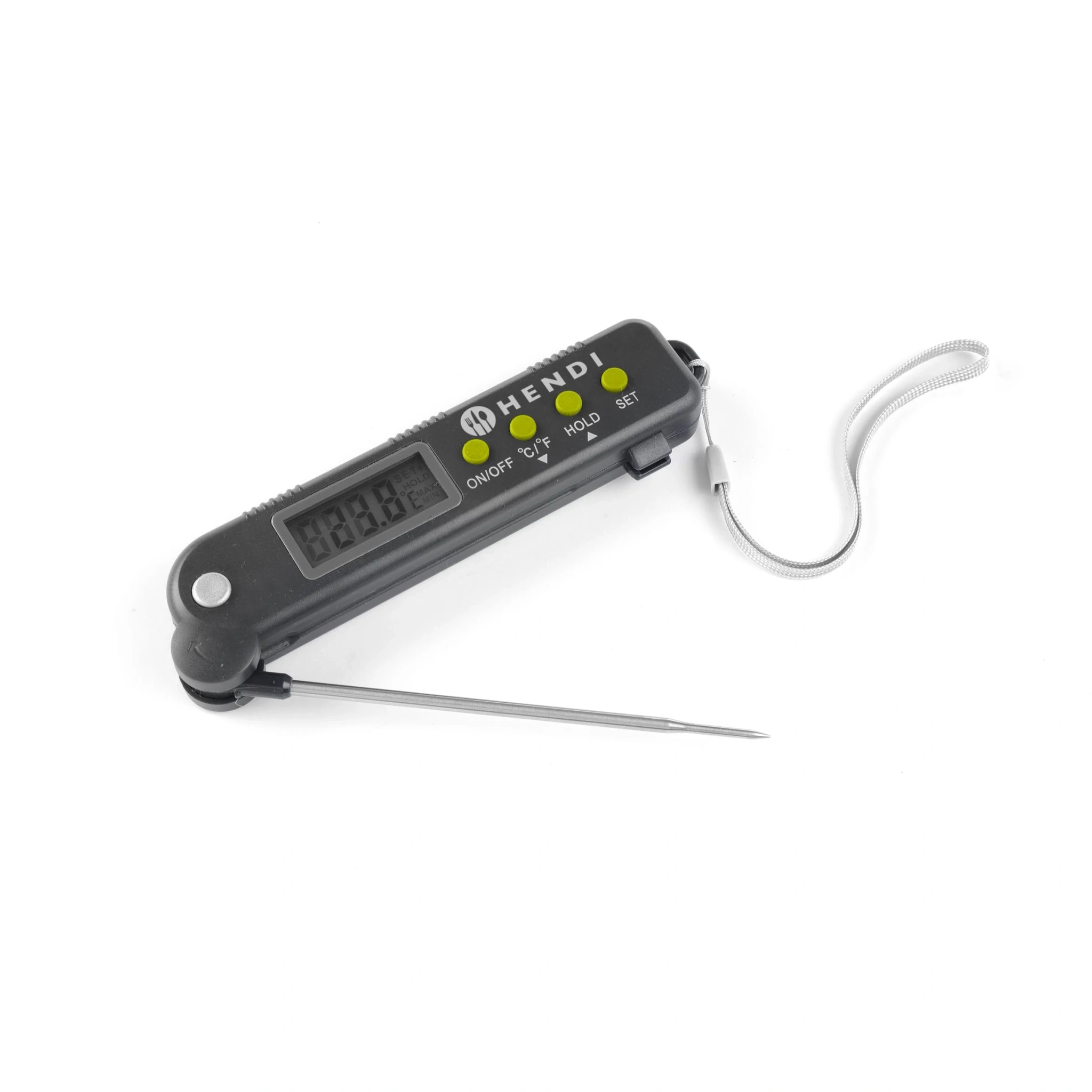 Termometer med vikbar sond