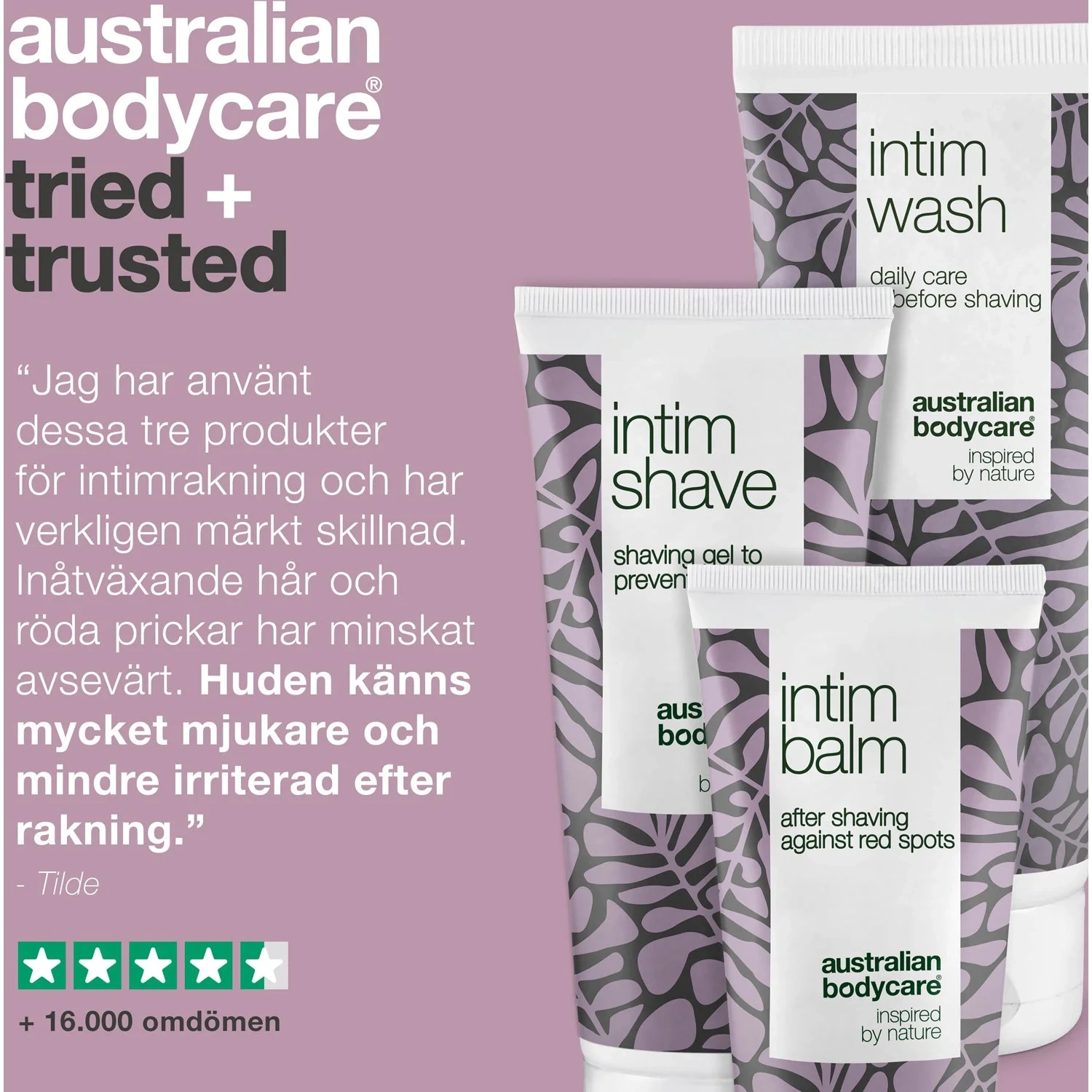 3 shaving products