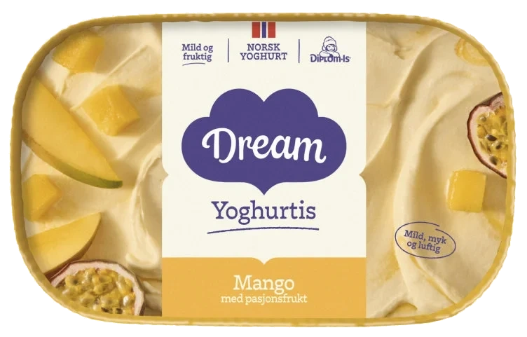 Dream Yoghurtis Mango&Pasjon 640ml Diplom-Is