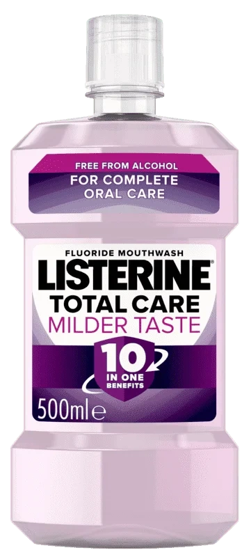 Listerine® Total Care Milder Taste Munnskyll, 500 ml