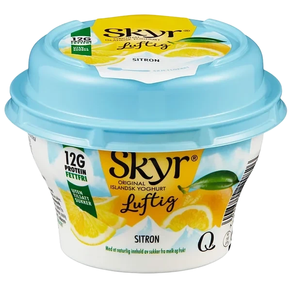 Q-skyr Luftig Sitron Beg 130g