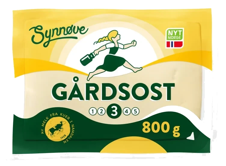 Gårdsost Bit 800g Synnøve