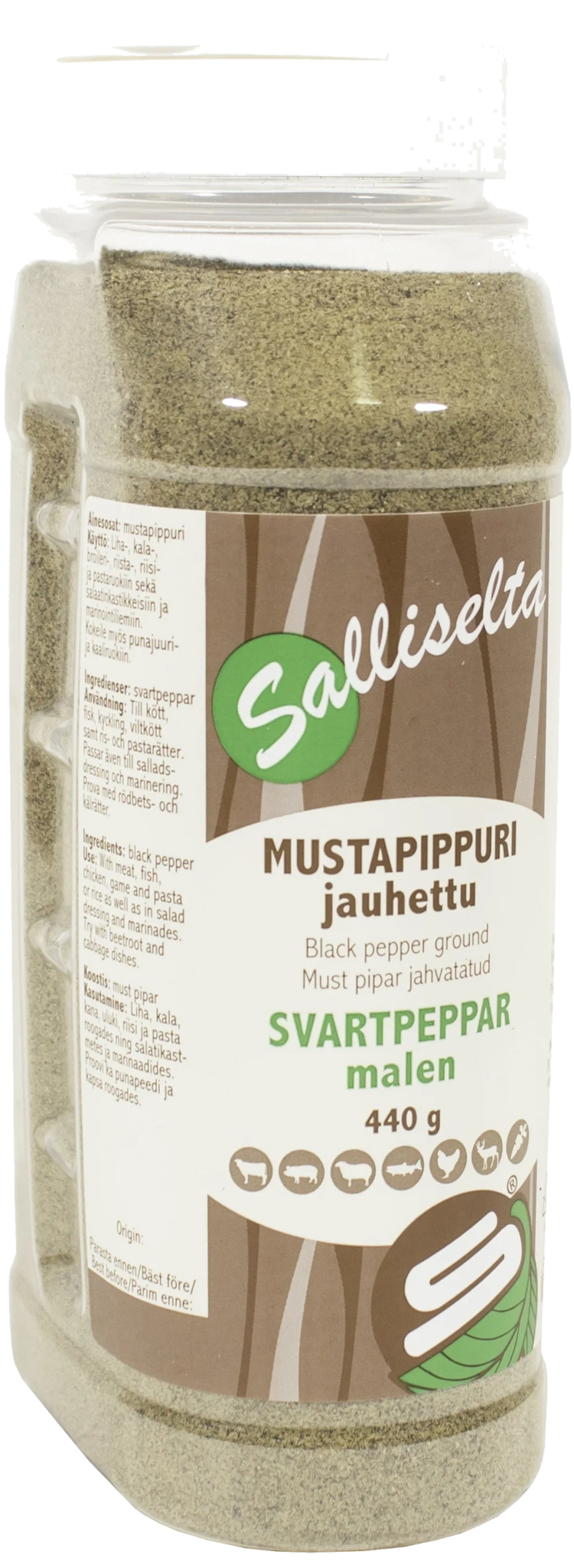 Svartpeppar malen 440g