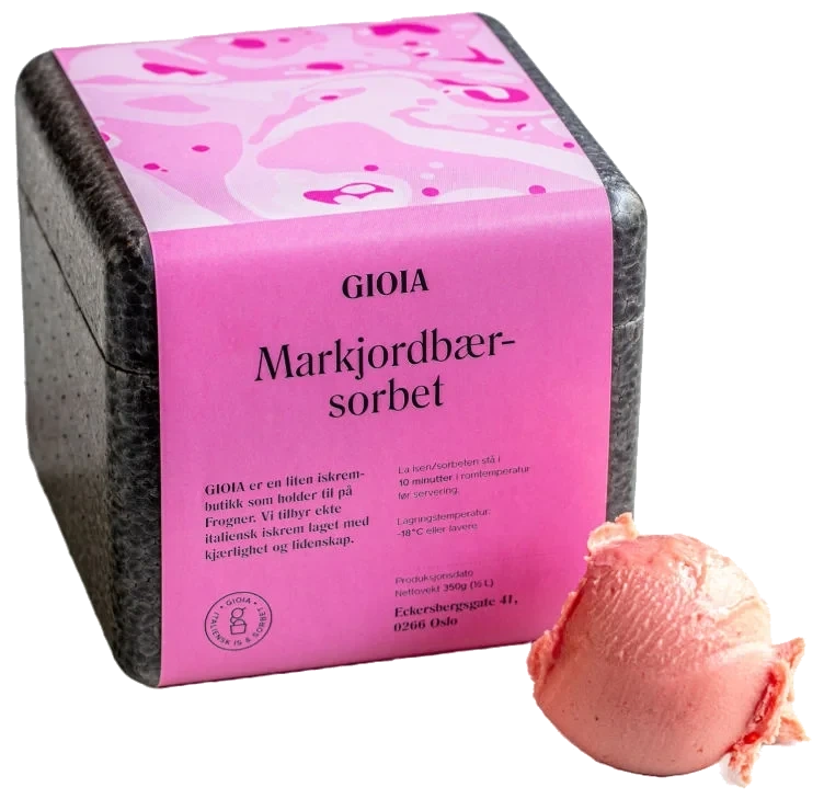 GIOIA Markjordbærsorbet 0.5L