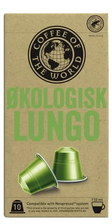 Cotw Lungo Økologisk Kaffekapsel 10stk