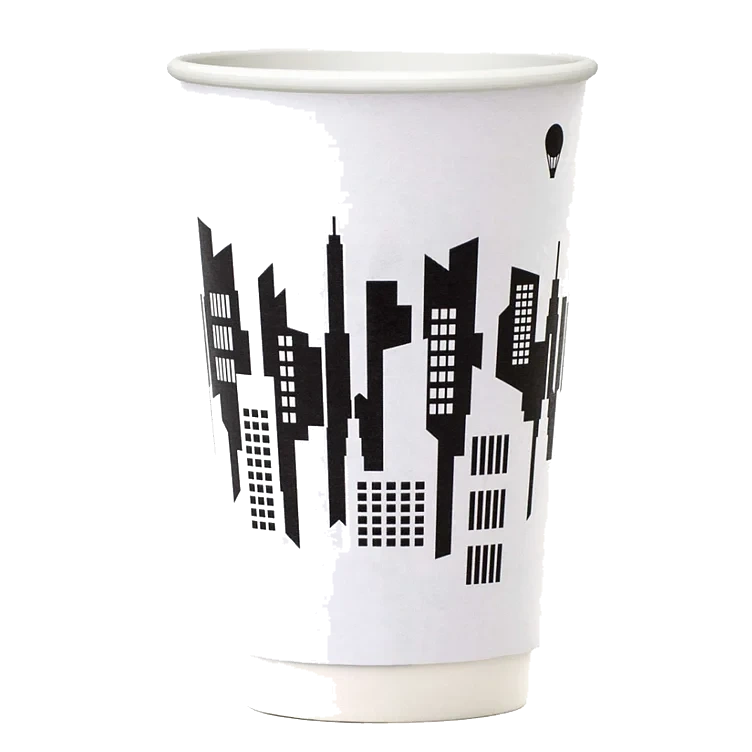 Kaffebeger 45cl skyline  22stk