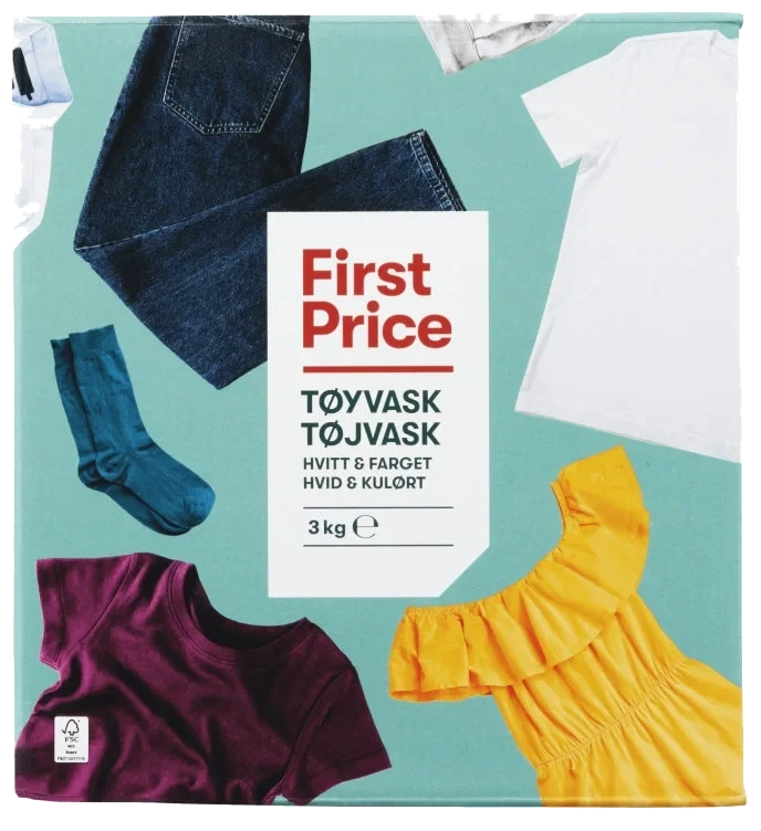 Tøyvask Farget 3kg First Price
