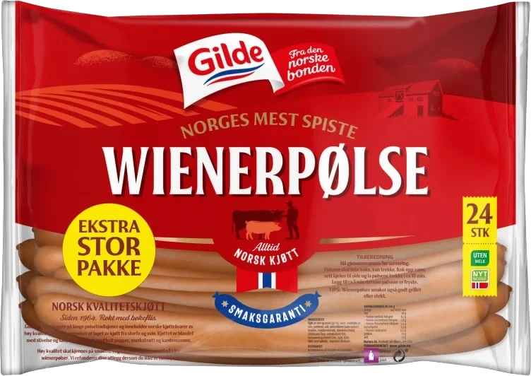 Wienerpølse Ca1,56kg Gilde