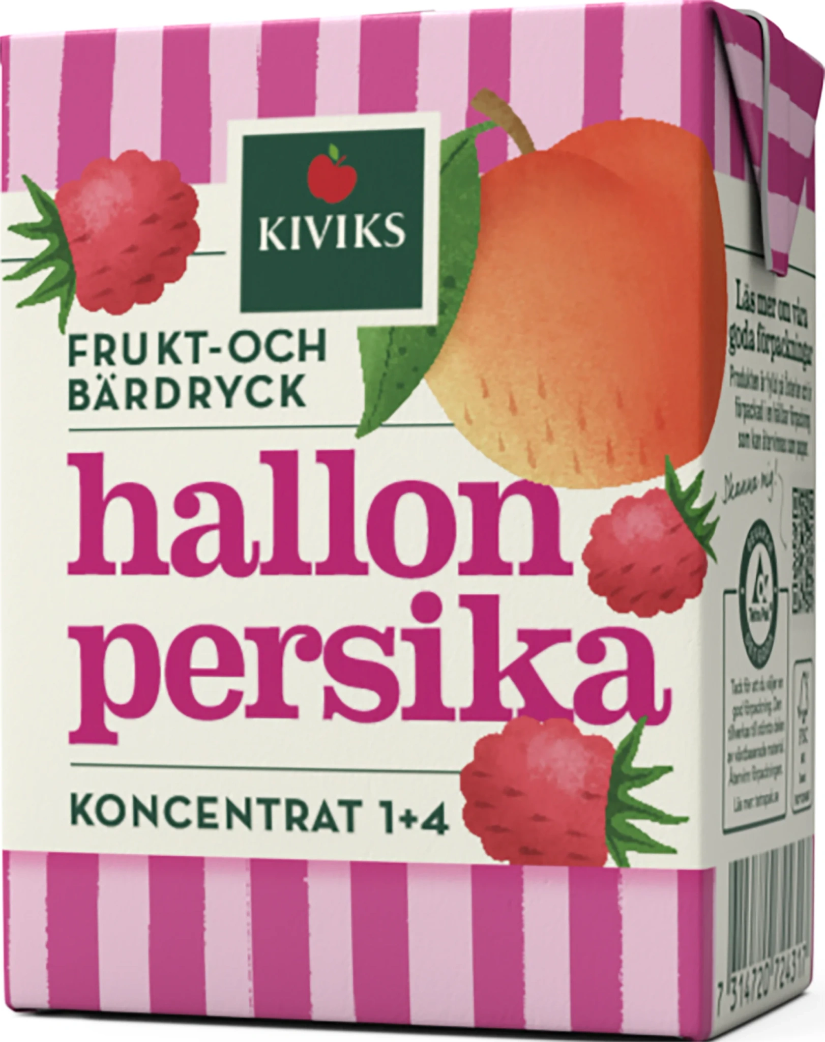 Hallon Persika fruktdryck koncentrat