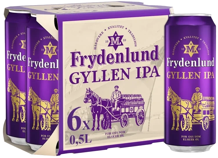 Frydenlund Gyllen Ipa 0,5lx6 boks