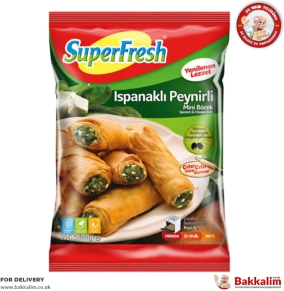 Superfresh Mini Roll Spinat & Ost 500g