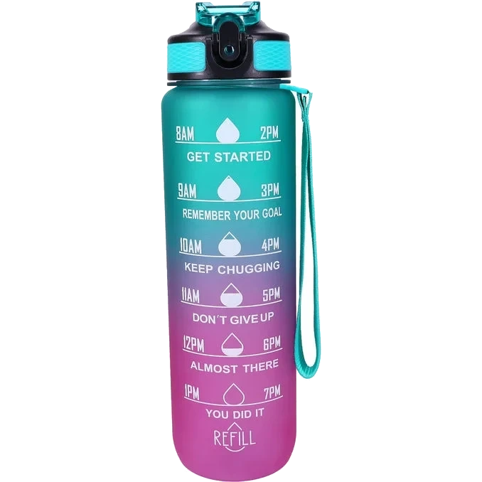 Motivation Vattenflaska Turkos/Pink 1 L