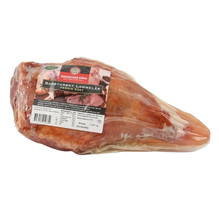 Badstuerøkt Lammelår Ferdig Kokt 2,2kg Smedstuen Gård
