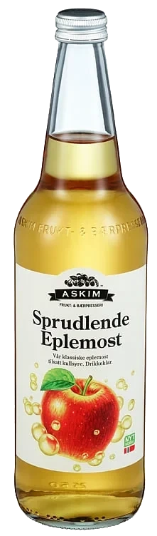 Sprudlende Eplemost 0,7l Fl Askim Frukt – og Bærpresseri