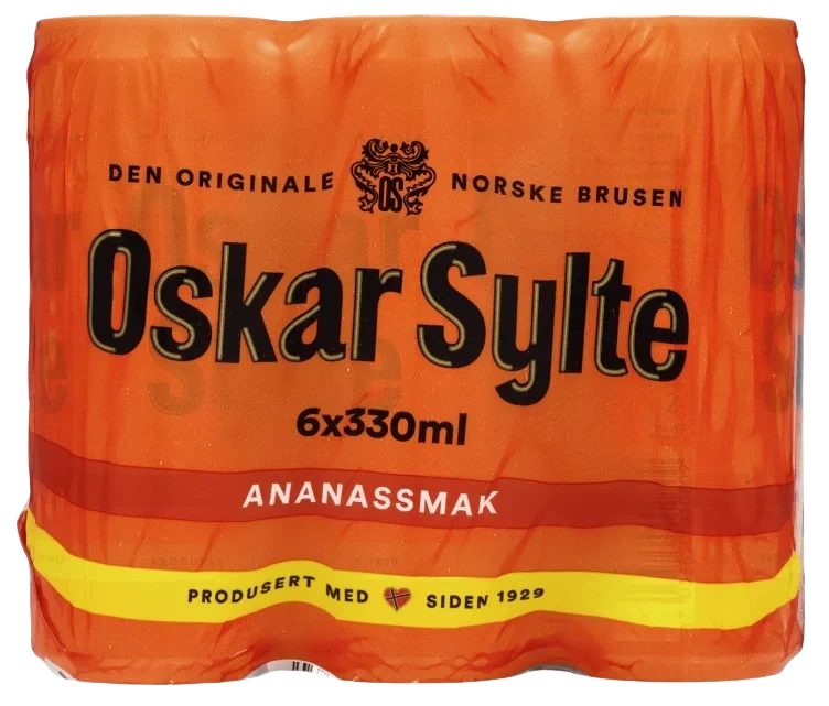 Ananasbrus 0,33lx6 boks Oskar Sylte