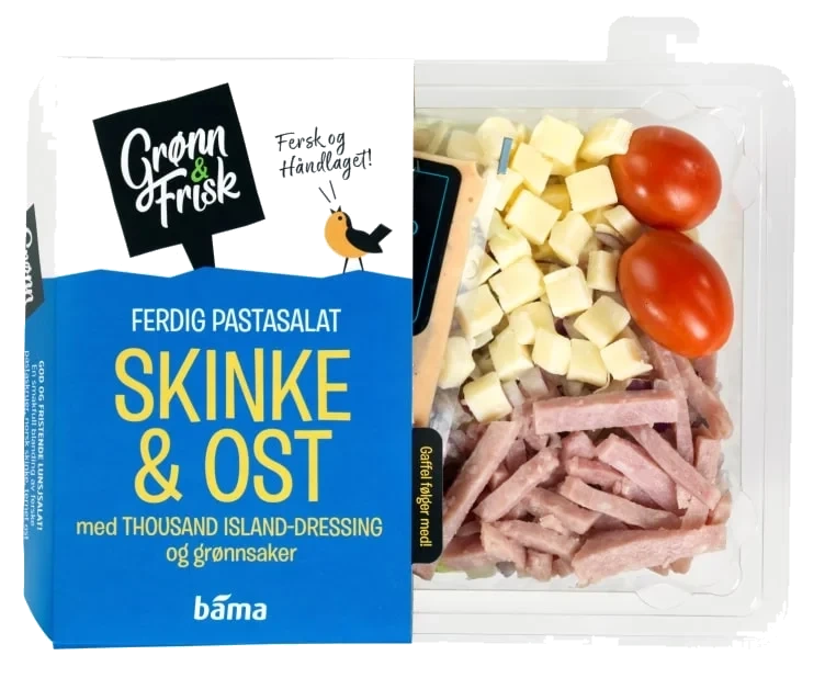Pastasalat Skinke&Ost 330g Grønn&Frisk