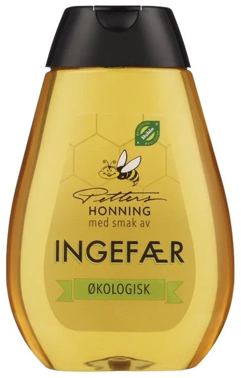 Honning Økologisk Ingefær 350g Flytende Petters