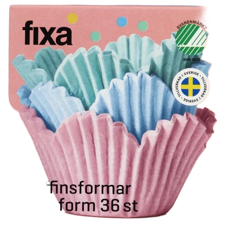 Muffinsformer 36stk Blomst Fixa