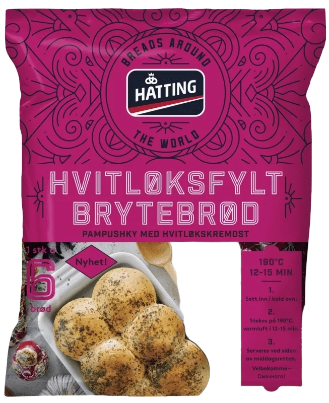Hatting Hvitløksfylt Brytebrød 190g