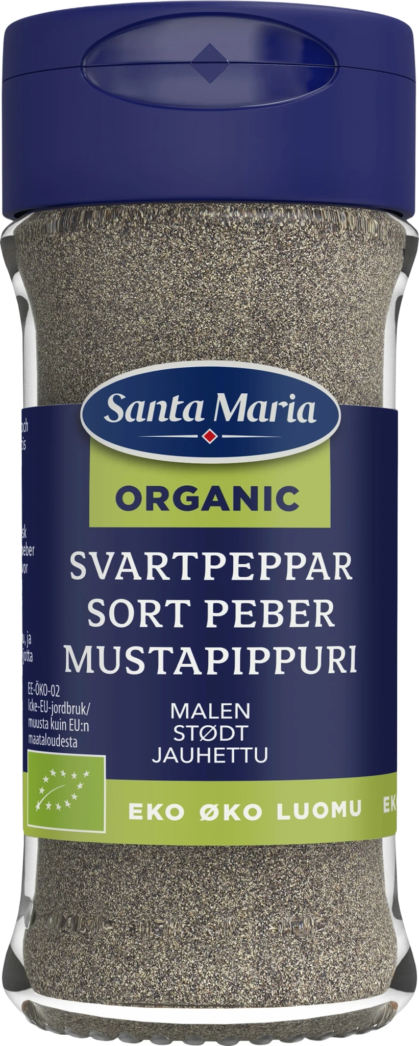 Organic Svartpeppar Malen