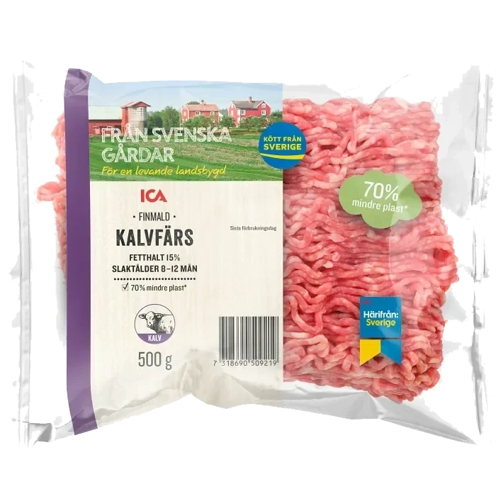 Kalvfärs Färsk 15% 500g ICA