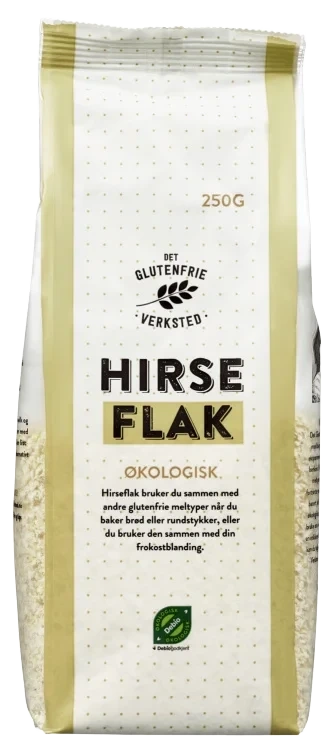 Hirseflak 250g Detglutenfrieverkst
