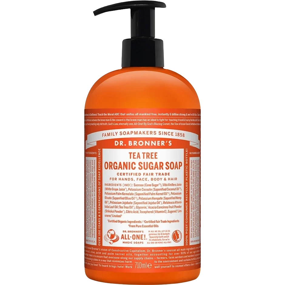 Dr. Bronner's Organic Hand & Body Shikakai Soap Tea Tree