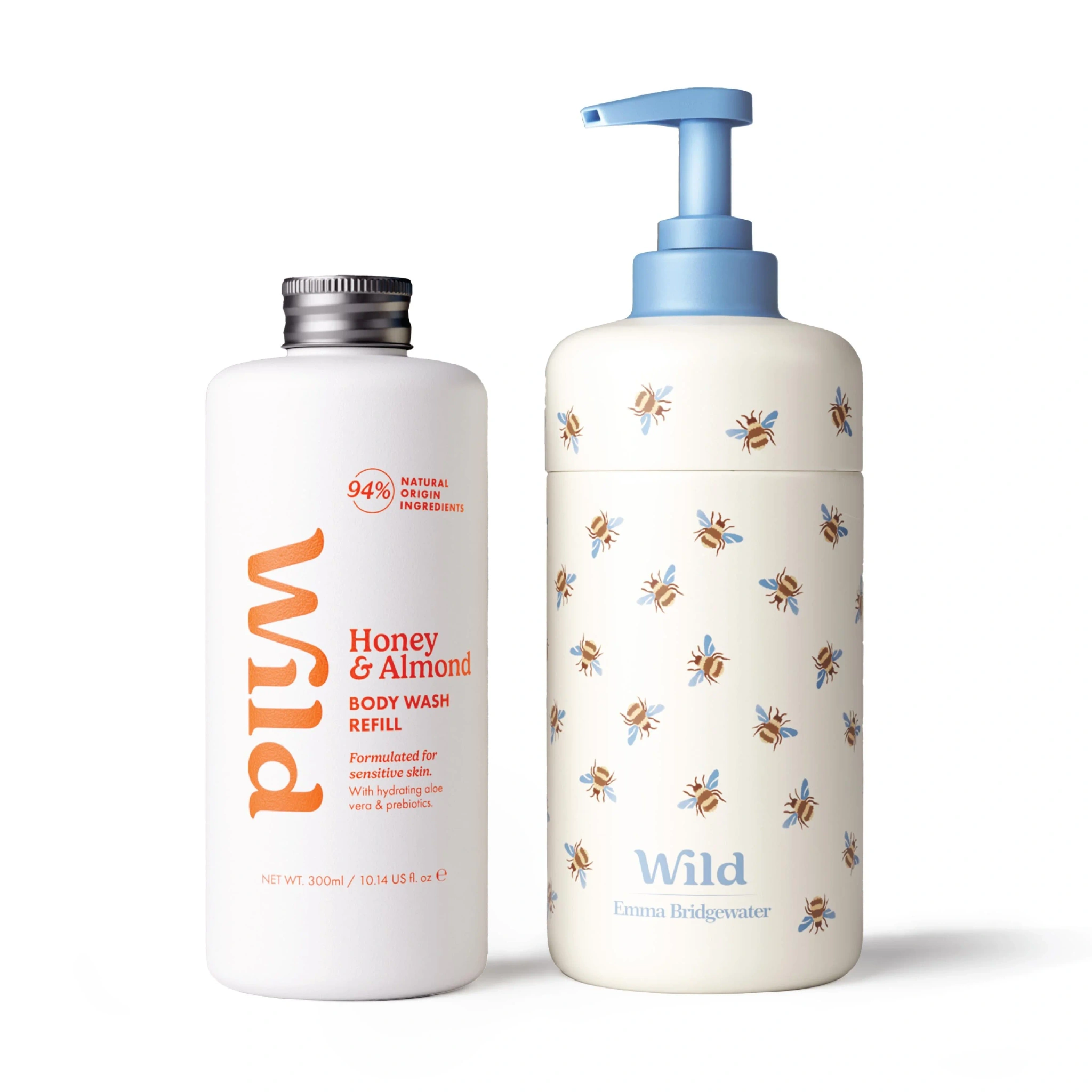 Wild Body Wash Bee Case Honey Almond, 300 ml