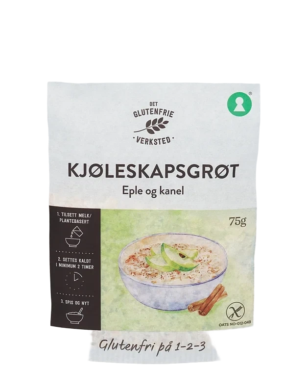 Kjøleskapsgrøt Eple&Kanel Gl.Fri 75g Dgv